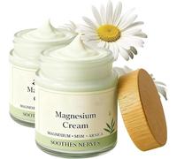 Crème apaisante au magnésium, baume topique naturel au magnésium, hydratant et nourrissant, doux pour la peau, léger et à absorption rapide.