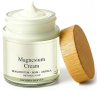 Crème apaisante au magnésium, baume topique naturel au magnésium, hydratant et nourrissant, doux pour la peau, léger et à absorption rapide.