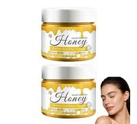 Crème apaisante au miel pour le visage, soin hydratant longue durée, lotion visage pour soulager les peaux sèches, crème légère non grasse, bases de maquillage pour les soins quotidiens. (2PCS)