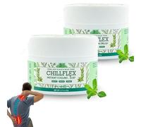 Crème apaisante chillflex menthol, crème de relief de refroidissement instantanée chillflex, activités articulaires dans tout le corps, refroidissement apaisant la pommade pour les muscles (2Pcs)
