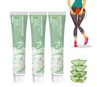 Crème apaisante contre les hémorroïdes, pommade naturelle contre les hémorroïdes à base de plantes, crème c/ontre les h/émorroïdes, douce et sûre, pour tous les âges (3 Pcs)