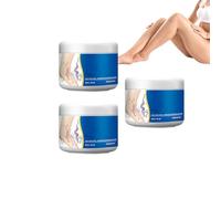 Crème apaisante et hydratante pour les jambes, gel-crème pour peaux sèches, soin hydratant léger et non gras, crème hydratante quotidienne, contribue à maintenir l'hydratation de la peau (3 boîtes)