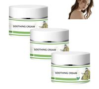 Crème apaisante, hydratante rafraîchissante pour une peau confortable et protectrice, formule naturelle pour peaux sensibles et sèches, rafraîchissante et hydratante, nourrissante en profondeur (3pcs)