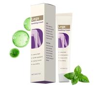 Crème Apaisante pour les Jambes | 50g de Crème Relaxante et Lotion Apaisante pour les Jambes - Gel Topique Rafraîchissant pour Femmes Hommes Voyage Personnes Âgées Sportifs Jour Nuit Coureurs Position