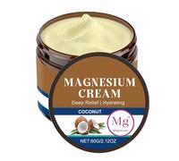 Crème au beurre de magnésium pour le sommeil, lotion de nuit hydratante relaxante pour le corps, avec mélange apaisant et apaisant, formule d'hydratation profonde, 60 g pour le quotidien, les mains