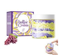 Crème au beurre hydratante à la myrtille, crème pour le corps hydratante à l'avocat, lissage anti-âge et cellulite, lotion non grasse soin de la peau pour tous les types de peau (Raisin)