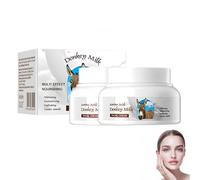 Crème au lait d'ânesse,Lait corporel bio,Crème hydratante visage femme,visage pour femme,Hydratation et fermeté naturelles,Éclaircit le teint,Convient à tous les types de peau. (2Pièce)