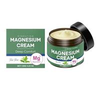 Crème au magnésium, absorption rapide et confort immédiat, 120 g, crème soulageant douleurs articulaires, lotion de massage apaisante non grasse pour articulations, convient à toutes parti