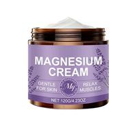 Crème au magnésium pour le sommeil, formule à absorption rapide, 120 g, crème hydratante topique au magnésium, soulagement du syndrome des jambes sans repos, sécurité, confort d'utilisation quotidienn