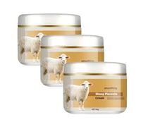 Crème au placenta de mouton, crème réparatrice pour le visage 50 g, formule anti-âge et raffermissante pour réparer la peau, hydratation en profondeur, améliore l'éclat, aide à raffermir la peau (3PC)