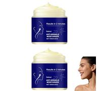 Crème au rétinol pour le visage avec acide hyaluronique, crème anti-âge pour le visage - crèmes raffermissantes et anti-rides, soin hydratant pour le vis/age, aide à atténuer les ridules. (2PCS)