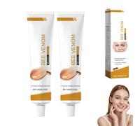 Crème au Venin d'Abeille, Crème raffermissante anti-rides au venin d'abeille, Crème au venin d'abeille, Hydratation pour tous les types de peau (2PC, One Size)