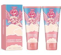 Crème Autobronzante Perfect Body, Accélérateur de Bronzage pour Cabine de Bronzage, Crème Autobronzante Vanille pour Bébé, Hydratation Intense pour Jambes, Dos Et Bras (2 Unités)