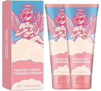 Crème autobronzante pour le corps, Crème hydratante pour cabine de bronzage pour des résultats intenses, Lotion autobronzante hydratante pour le visage et le corps, Waterproof et sans transfert