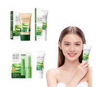 Crème Bb Cream, crème de jour teintée à l'aloe vera, vainqueur du test vainqueur du test, 1 tube de crème à l'aloe BB, 1 rouge à lèvres, 1 crème pour les yeux, 1 gommage, avec hydratant teinté durable