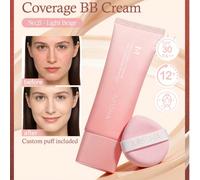 Crème BB MISSHA M Full Coverage, Finition naturelle, Hydratante, Couverture pour un port quotidien, Couvrance longue durée, Maquillage pour une peau parfaite, Crème CC, Crème éclaircissante pour le vi