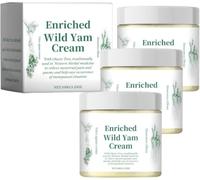 Crème bio à l'igname sauvage, soin hydratant pour le visage et le corps, crème à l'igname sauvage pour l'équilibre hormonal, adaptée au bien-être général des hommes et des femmes.