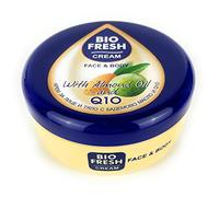 Crème Bio Fresh pour le visage et le corps à l'huile d'amande pure et coenzyme Q10 | Crème nourrissante pour peaux sèches et sensibles - 250 ml