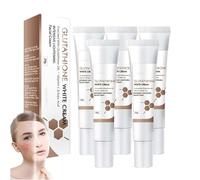 Crème blanchissante au glutathion pour le visage, crème tonifiante hydratante et éclaircissante, lotion éclaircissante anti-imperfections, douce et non irritante (5pcs)