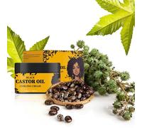 Crème Bouclante À L'huile De Ricin Noire Et À L'huile D'argan, Rehausseur De Boucles, Hydratant Et Anti-Frisottis, Crème Revitalisante Sans Rinçage, Hydratante, Définit Et Lisse, Pour Tous Types