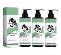Crème bouclante, Crème coiffante hydratante pour cheveux bouclés, Crème définissante pour cheveux ondulés, Anti-frisottis longue durée pour cheveux secs ou abîmés