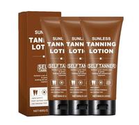 Crème Bronzante, Lotion De Bronzage Sans Soleil Longue Durée, Accélérateur De Bronzage, Bronzage Naturel Pour Bronzant, Pour Tous Types Peaux, 60g (3PCS)