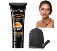 Crème bronzante pour solarium - Accélérateur de bronzage - Crème solaire avec accélérateur de bronzage - Gel bronzant - Crème bronzante pour solarium - Résultats longue durée - Avec 1 gant (120 g)