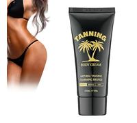Crème Bronzante Progressive, activateur de bronzage, pour un Intense bronzage, Naturel et Biologique, Huile Bio à la Noix de Coco, Hâle uniforme et homogène
