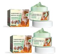 Crème brûle-graisse à l'absinthe, crème amincissante, crème chaude raffermissante pour le ventre, crème chaude amincissante pour les cuisses, le ventre et les fesses (2pcs)
