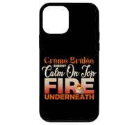 Creme Brulee Energy Calm on Top Fire Underneath Coque pour iPhone 12 Mini
