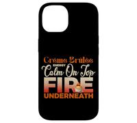 Creme Brulee Energy Calm on Top Fire Underneath Coque pour iPhone 14