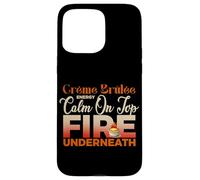 Creme Brulee Energy Calm on Top Fire Underneath Coque pour iPhone 15 Pro Max