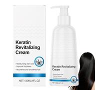 Crème capillaire à la kératine et aux polypeptides, soin capillaire intensif revitalisant en profondeur pour cheveux secs, abîmés et frisés, crèmes de soin capillaires hydratantes aux protéines (1PCS)
