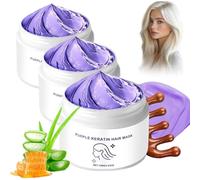 Crème Capillaire À La Kératine Violette Detroitrain, Après-shampoing Hydratant, Hydrate Et Redonne Douceur, Sublime La Brillance Pour Des Cheveux Plus Sains. (3 pièces)