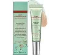 Crème CC Avec Centella Asiatica - Correctrice De Couleur, CC Red Correct À La Asiatica - Hydratante Teintée Et Rougeurs Avec SPF 25,Perfecteur Et Correcteur De Teint Couvrant Les Imperfections Crème
