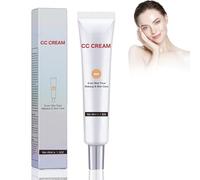 Crème CC Avec Centellas Asiatica, Crème CC Multi-usages | Correctrice De Couleur, Anti-cernes Hydratant Longue Tenue pour Le Visage Pour Corriger La Couleur Et Protection SPF(Sombre)
