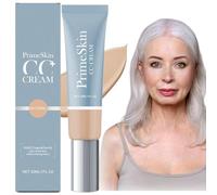 Crème CC PrimeSkin pour femmes d'âge mûr, crème correctrice de teint, fond de teint mat et couvrant, anti-cernes léger, auto-ajustable pour peaux matures