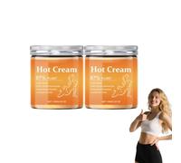 Crème chaude modelante pour le corps - Crème raffermissante pour zones spécifiques - Crème chauffante pour le confort musculaire, mode de vie actif, formule apaisante à base de plantes (2 bouteilles)
