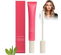 Crème Coiffante, Hair Cactus Fruit Crème Coiffante Et Fer à Friser 3 En 1, Creme Boucle Cheveux with Stick Cheveux Plaquage, Contrôle Les Cheveux Lâches, Lisse Les Frisottis Et Les Pointes Des Peignes