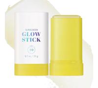 Creme Colaire Stick Visage,Glow Sticks SPF 50,Stick Solaire 50, Korean Sunscreen,Creme Solaire 50 Format Voyage,Bâton minéral transparent, Boosting Skin Moisture and UV Protection (Brillant)