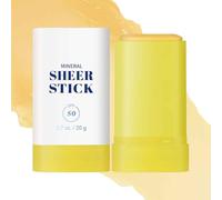 Creme Colaire Stick Visage,Glow Sticks SPF 50,Stick Solaire 50, Korean Sunscreen,Creme Solaire 50 Format Voyage,Bâton minéral transparent, Boosting Skin Moisture and UV Protection (Minéral)