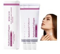 Crème Collyne Collagène Hydrolysé, Crème Collyne pour Affiner et Raffermir la Peau Affaiblie, Crè/me Nuit Hydratante Anti-Age pour Femmes, Cr/ème pour Affiner le Teint du Visage (3)