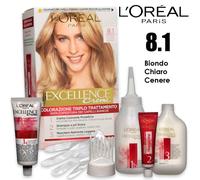 Crème Colorante 8.1 L’Oréal Excellence Triple Traitement Blond Cendré