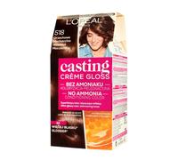 Lot de 3 crèmes de coloration brillante L'Oréal Casting Creme 518 Noisette Mo...