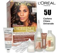 Crème Colorante Nude Châtain Clair L'oreal Excellence Teinture Pour Cheveux