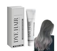 Crème Colorante Pour Cheveux Gris Argenté - Teinture Permanente Cheveux Pour Femme et Homme, Crème Coloration Pour Cheveux Gris, Crème Colorante Naturelle Hair Dye Shampoo,Cheveux Blanc,100g (1)