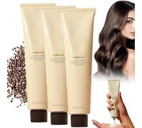 Crème Complète Séchage À L'air Libre, Crème Complète Séchage À L'air Libre Pour Cheveux Bouclés, Crèm Séchae À L'air Libe Sans Chaleur, Contrôle Des Frisottis Et Texture Naturelle (3 pièces)