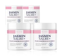 Creme Contour Des Yeux 2 Pièces, Creme Anti Cerne avec Masque Yeux, Crème pour Yeux au Jasmin, Pommade au Jasmin Pour Les Cernes, Crème pour Les Yeux Contre Les Rides et Les Cernes