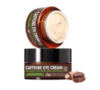 Crème contour des yeux à la caféine pour les cernes, crème anti-âge raffermissante et raffermissante pour réduire les poches, les rides, les ridules et les poches sous les yeux pour homme et femme