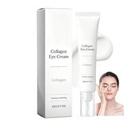 Creme Contour Des yeux Anti Rides,Collagen Eye Serum,Rice-Derived for Lifting & Low-Molecular Collagen,Triple Peptide Complex for Refined Clarity & Luminous Elasticity